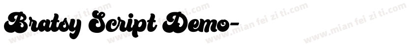 Bratsy Script Demo字体转换